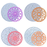 Flower Pattern Coaster Silicone Mold Jewelry Mold DIY