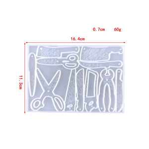Silicone Mold for Crystal Epoxy Resin Keychain