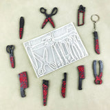 Silicone Mold for Crystal Epoxy Resin Keychain