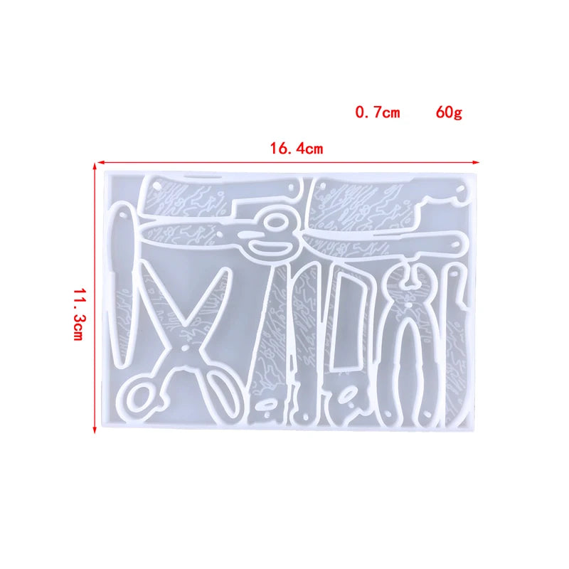 Silicone Mold for Crystal Epoxy Resin Keychain