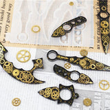 Crystal Epoxy Resin Mold Keychain Finger Cover Mirror Silicone Mould