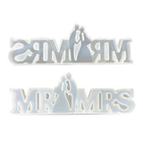 DIY Crystal Epoxy Resin Mold MR&MRS Wedding Props Bride And Groom Decoration