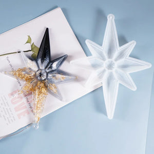 DIY Crystal Epoxy Resin Mold Star Octagonal Pendant Mold