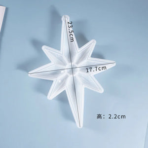 DIY Crystal Epoxy Resin Mold Star Octagonal Pendant Mold