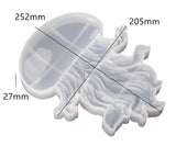 DIY Crystal Epoxy Resin Mold Mirror Sea Life Jellyfish Silicone Mold