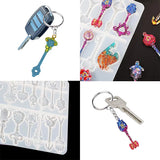 Crystal Epoxy Resin Mold Mirror Keychain Pendant Silicone Mold