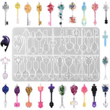 Crystal Epoxy Resin Mold Mirror Keychain Pendant Silicone Mold