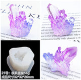 Crystal Epoxy Resin Mold Ore Spar Crystal Cluster Mirror Silicone Mold