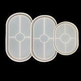 Crystal Epoxy Resin Mold Oval Coater Moulds Display Handcraft Mold Pendant