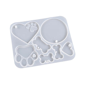 Crystal Epoxy Resin Mold Cat Claw Bone Tags Silicone Mold