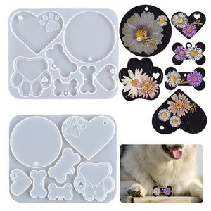 Crystal Epoxy Resin Mold Cat Claw Bone Tags Silicone Mold