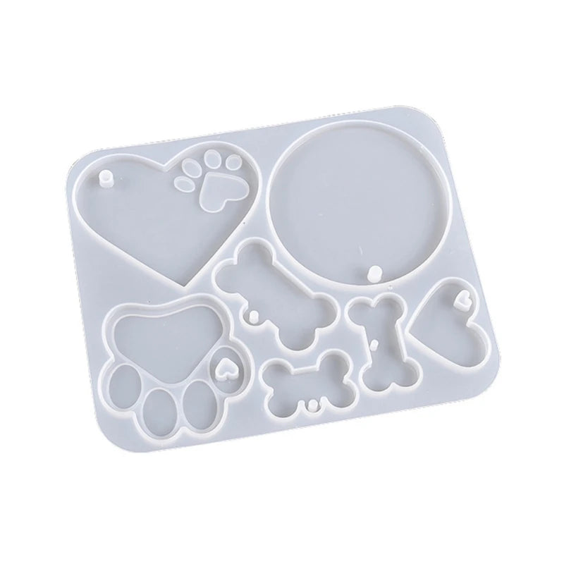 Crystal Epoxy Resin Mold Cat Claw Bone Tags Silicone Mold