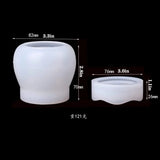Crystal Epoxy Resin Mold Pudding Cup Storage Box with Lid