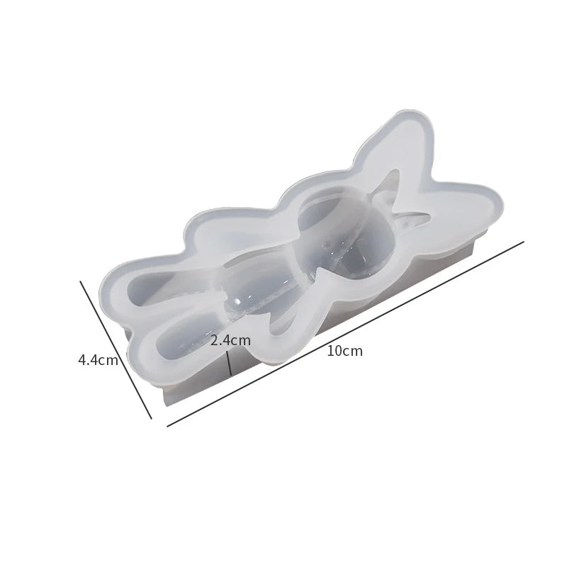 Rabbit Silicone Mold for Keychain Pendant Home Decoration