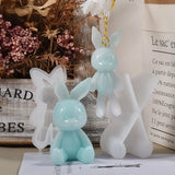 Rabbit Silicone Mold for Keychain Pendant Home Decoration