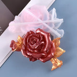 Silicone Mold Rose Flower Ornaments Decor DIY Epoxy Resin 13MD