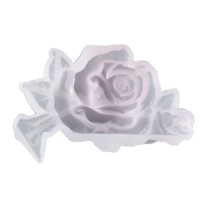 Silicone Mold Rose Flower Ornaments Decor DIY Epoxy Resin 13MD