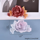 Silicone Mold Rose Flower Ornaments Decor DIY Epoxy Resin 13MD