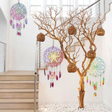 Round Snow Feather Dream Catcher Wind Chime Silicone Mold