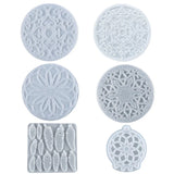 Round Snow Feather Dream Catcher Wind Chime Silicone Mold