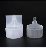 Crystal Epoxy Resin Mold Round Stripe Storage Box Silicone Mold