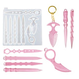 Crystal Epoxy Resin Mold Self Defense Keychain Silicone Mold