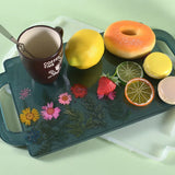 Crystal Epoxy Resin Mold Pallet Tea Cup Tray Silicone Mold