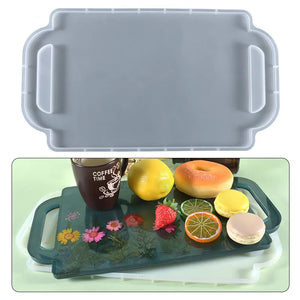 Crystal Epoxy Resin Mold Pallet Tea Cup Tray Silicone Mold
