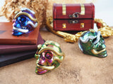 Crystal Epoxy Resin Mold Skull Snake Head Double Snake Mirror Silicone Mold
