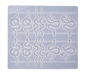Snake Head Earrings Stud Keychain Mirror Silicone Mould