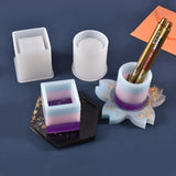 Crystal Epoxy Resin Mold Pen Holder Silicone Mold