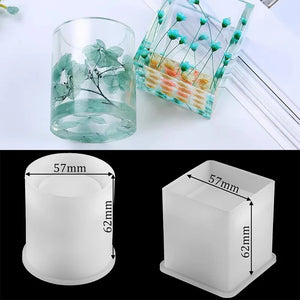 Crystal Epoxy Resin Mold Pen Holder Silicone Mold