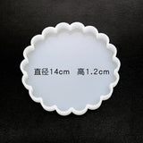 DIY Square Wave Swing Table Mold Round Coaster Silicone Mold