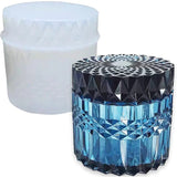 Crystal Epoxy Resin Mold Faceted Storage Jar Silicone Mold