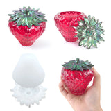 DIY Crystal Epoxy Resin Mold Strawberry Storage Box Fruit Storage Jar