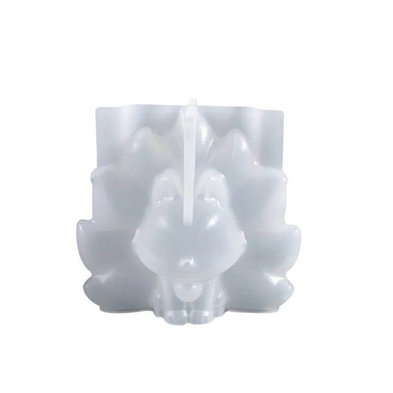 3D Nine Tail Fox Silicone Mold for Jewelry Making