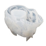 DIY Skull Candle Holder Makeup Storage Box Silicone Mold