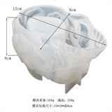 DIY Skull Candle Holder Makeup Storage Box Silicone Mold