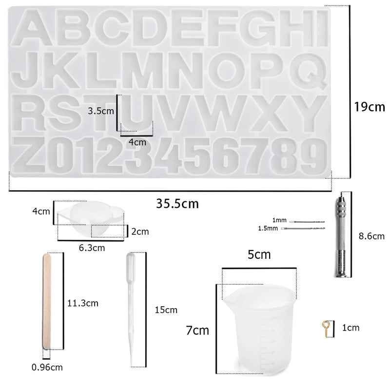 Crystal Epoxy Resin Mold Set for Jewelry Making