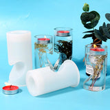 Crystal Epoxy Resin Mold Cylindrical Candle Holder Silicone Mold