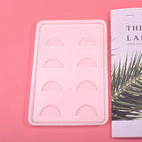 8 Grid Eyelash Tray Silicone Mold for Crystal Epoxy Resin DIY Storage