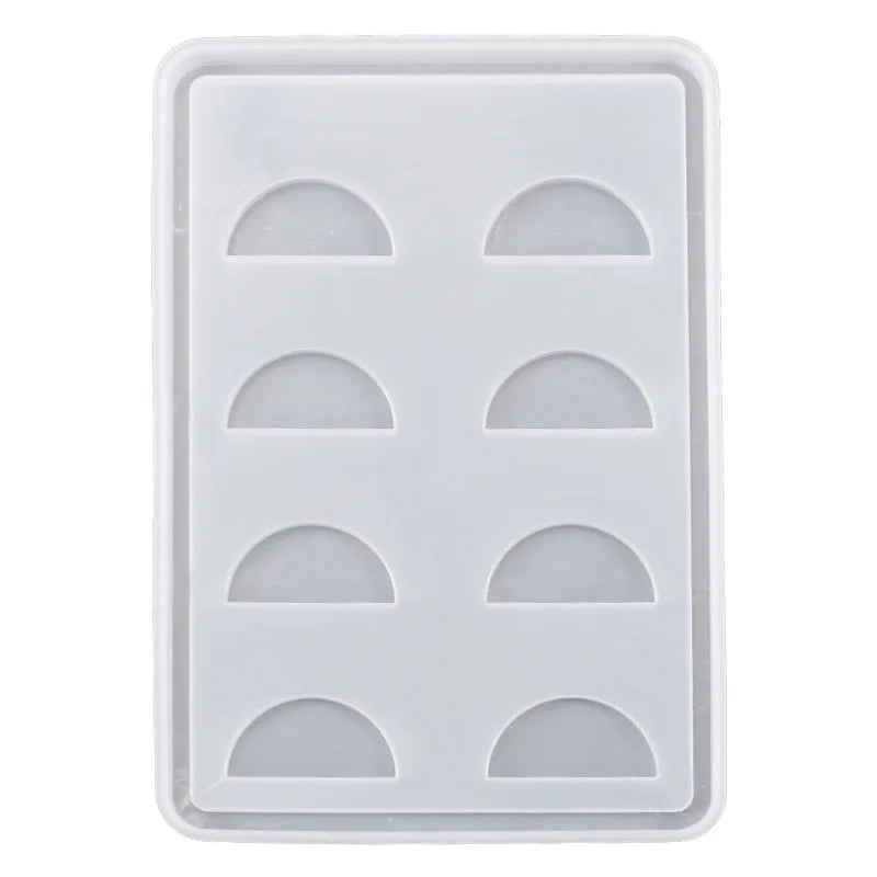 8 Grid Eyelash Tray Silicone Mold for Crystal Epoxy Resin DIY Storage