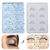 8 Grid Eyelash Tray Silicone Mold for Crystal Epoxy Resin DIY Storage