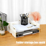Crystal Epoxy Resin Mould Desktop Folder Storage Box Silicone Mould