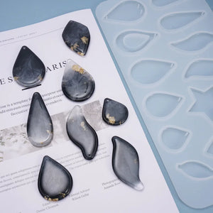 Water Drop Pendant Earrings Silicone Mold for Resin