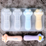 Crystal Epoxy Resin Mould with 4 Cat Claw Sticks and Silicone Mould