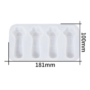 Crystal Epoxy Resin Mould with 4 Cat Claw Sticks and Silicone Mould