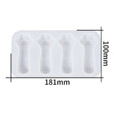 Crystal Epoxy Resin Mould with 4 Cat Claw Sticks and Silicone Mould