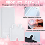 Crystal Epoxy Resin Silicone Mold Mirror Phone Holder Epoxy Resin Mold