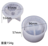Crystal Epoxy Resin Silicone Mold Storage Box Makeup Cup Jewelry Mirror Mold